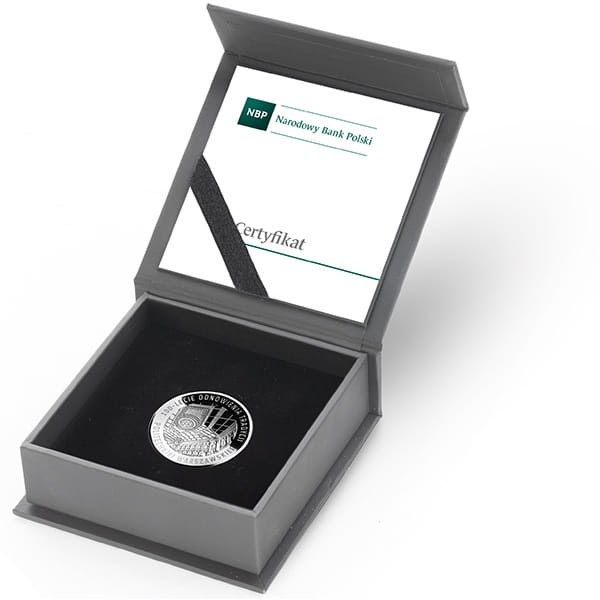 Moneta 10 zł 100-lecie Politechniki Warszawskiej 2015 r box