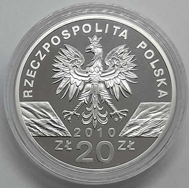 Moneta kolekcjonerska 20 zł Podkowiec mały 2010 awers