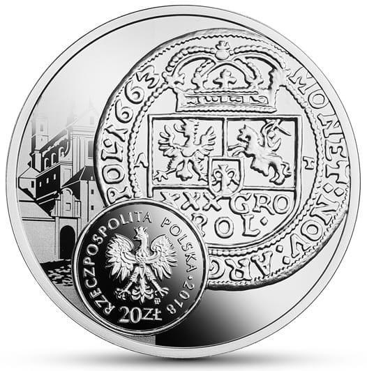 Moneta 20 zł Tymf Jana Kazimierza 2018 r. awers