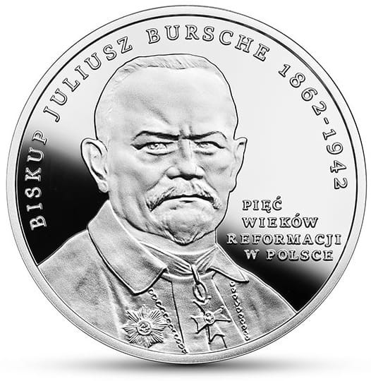 Moneta 20 zł Pięć Wieków Reformacji w Kościele 2017 r. rewers