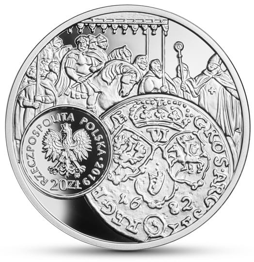 Moneta 20 zł Szóstka Jana Sobieskiego 2019 r awers