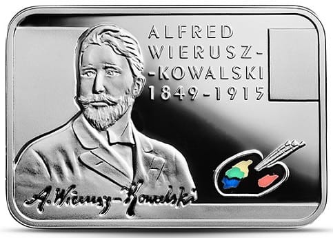 Moneta 20 zł Alfred Wierusz-Kowalski 2015 r. rewers