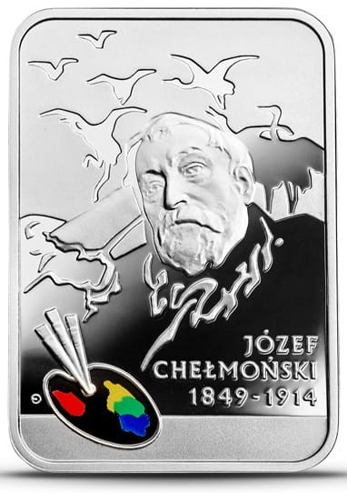 Moneta 20 zł Józef Chełmoński 2014 r. rewers
