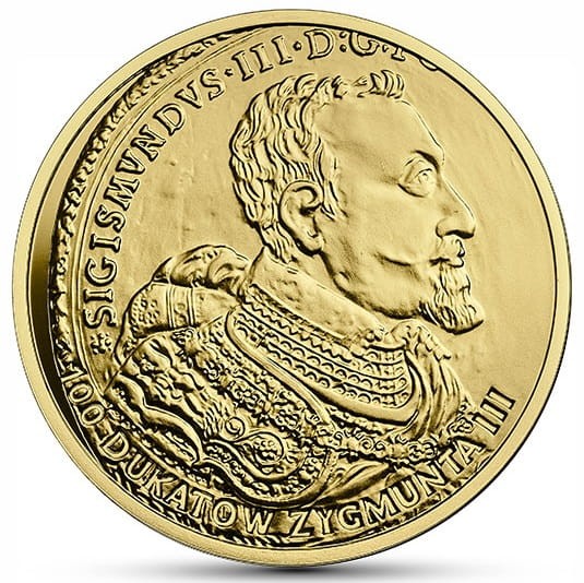 Moneta 20 zł 100 dukatów Zygmunta III 2017 r. rewers