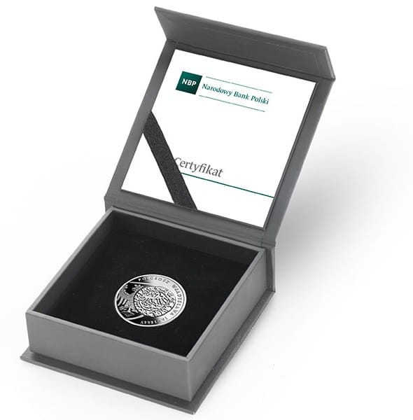 Moneta 20 zł Półgrosz Władysława Jagiełły 2015 r.  box