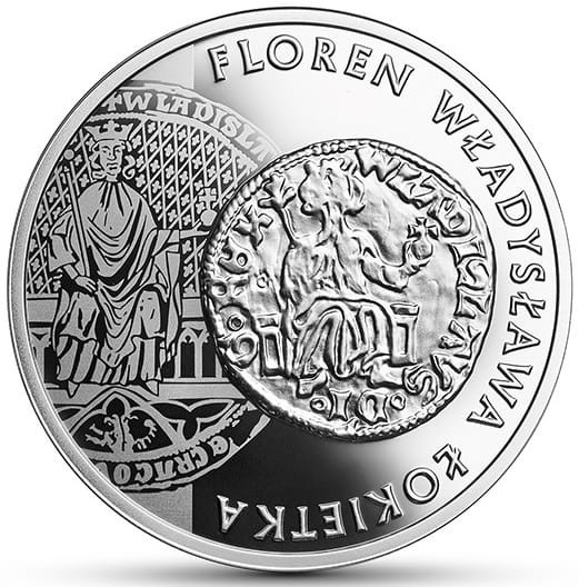 Moneta 20 zł Grosz Kazimierza Wielkiego rewers