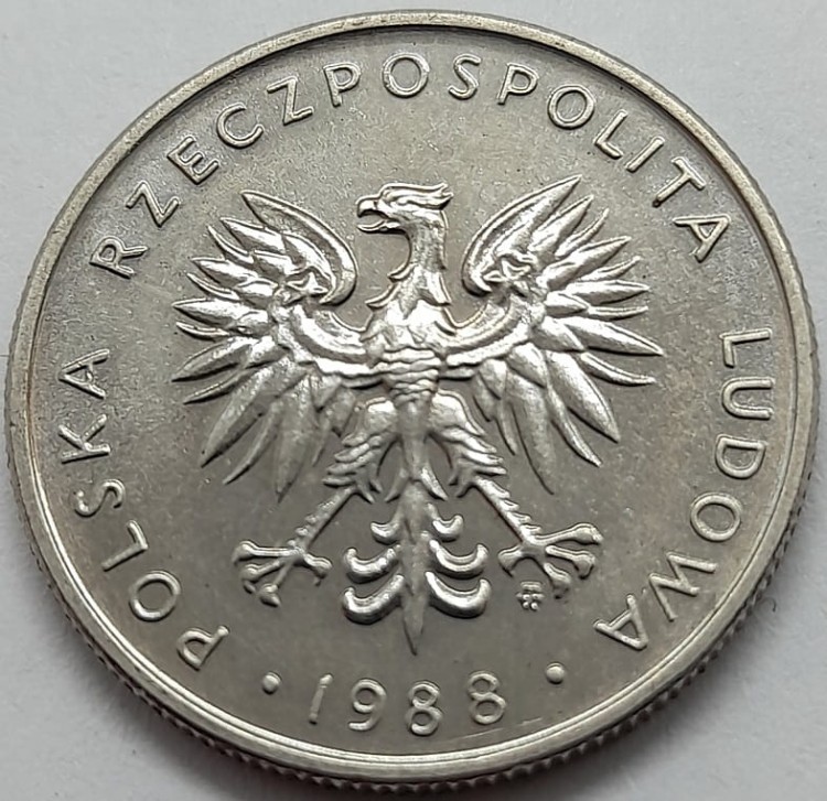 Moneta 10 złotych 1988 r. awers
