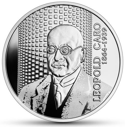Moneta 10 zł Leopold Caro 2020 r. rewers