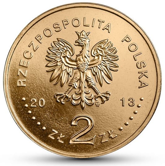 Moneta 2 zł 200 rocznica Śmierci Józefa Poniatowskiego 2013 awers