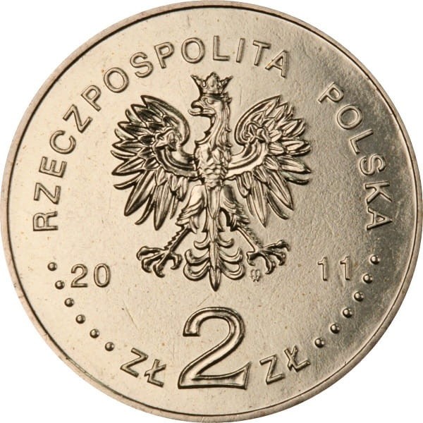 Moneta 2 zł 30 rocznica Powstania NZS 2011 awers