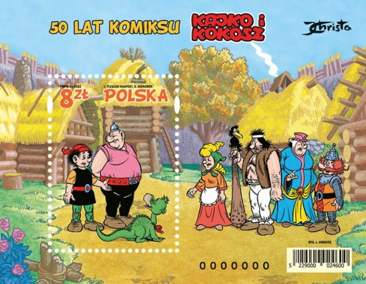 50 lat komiksu Kajko i Kokosz blok 2022