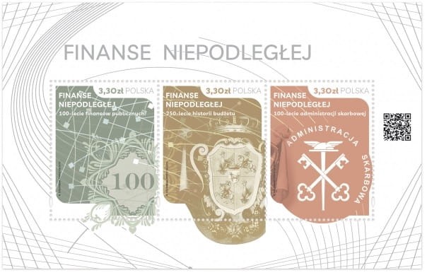 Znaczek Finanse Niepodległej Blok 2019 r.