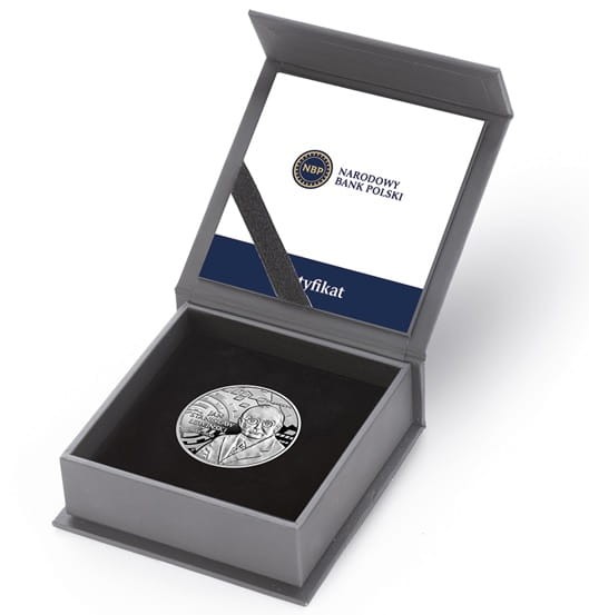 Moneta 10 zł Stanisław Lewiński 2022 r. box