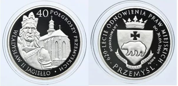 Dukat lokalny Przemyśl 40 półgroszy przemyskich 2009