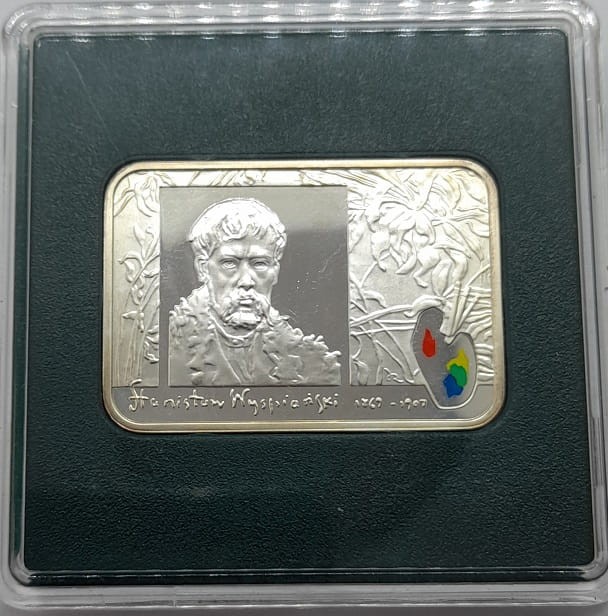 Moneta 20 zł Stanisław Wyspiański 2004 r. rewers