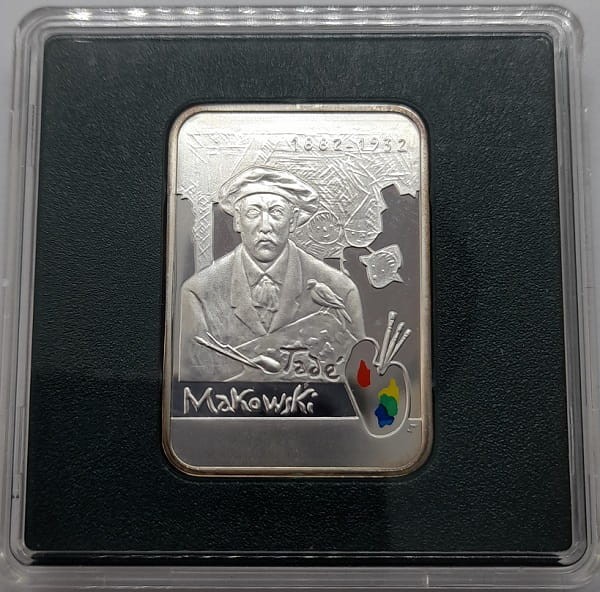 Moneta 20 zł Tadeusz Makowski 2005 rewers