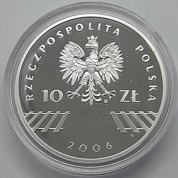 Moneta 10 zł 30 rocz. Czerwca 76 2006 r. awers