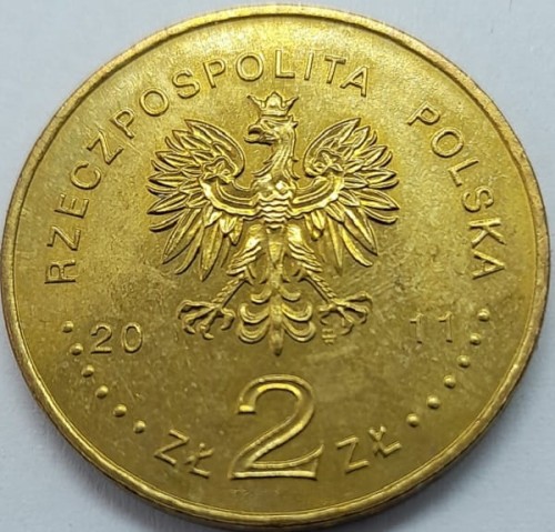 Moneta 2 zł Beatyfikacja Jana Pawła II 2011 awers