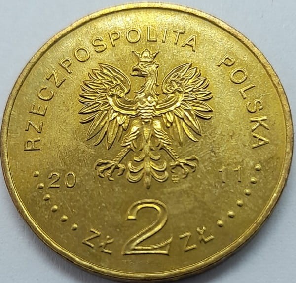 Moneta 2 zł Beatyfikacja Jana Pawła II 2011 awers