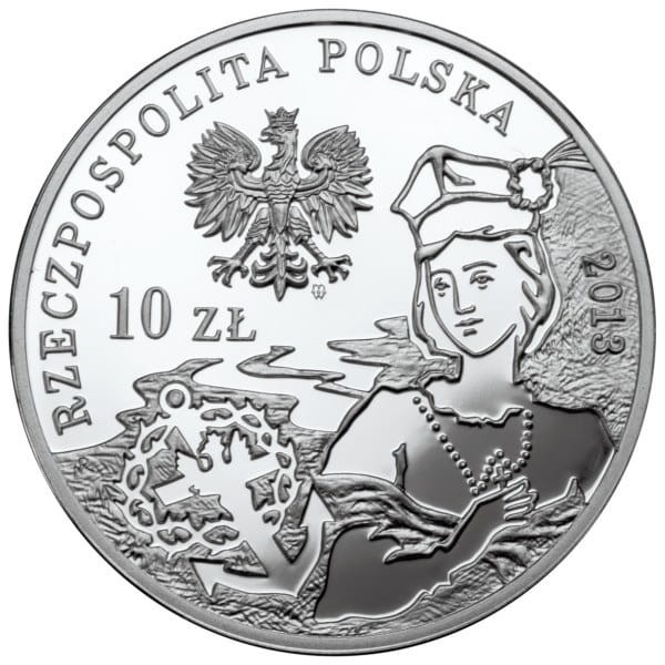 Moneta 10 zł 150. rocz. Powstania Styczniowego 2013 r. awers