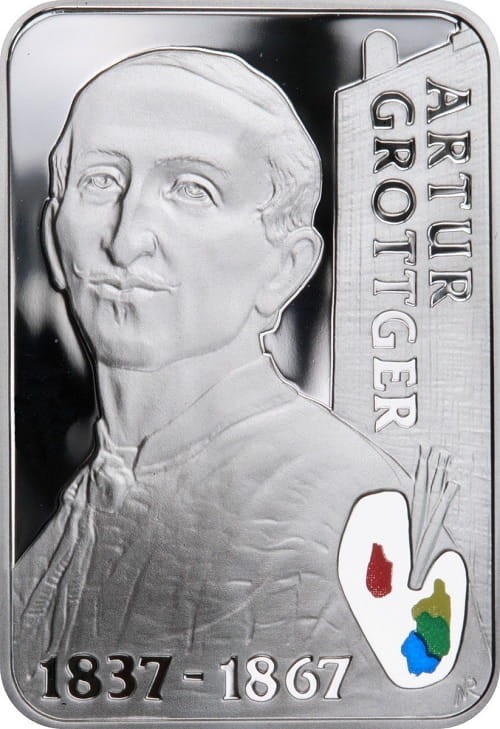 Moneta 20 zł Artur Grottger 2010 r. rewers