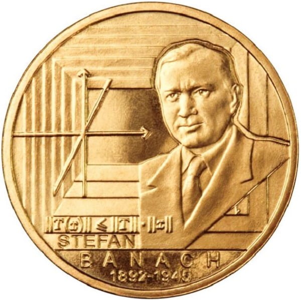 Moneta 2 zł Stefan Banach 2012 rewers