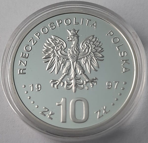 Moneta 10 zł 1000-lecie Śmierci Św. Wojciecha 1997 r. awers