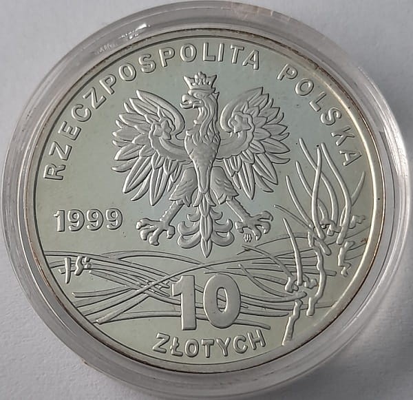 Moneta 10 zł Fryderyk Chopin 1999 awers