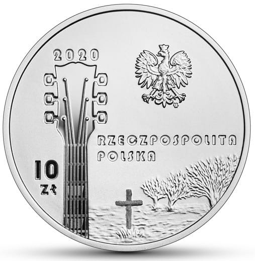 Moneta 10 zł Krzysztof Klenczon 2020 r. awers