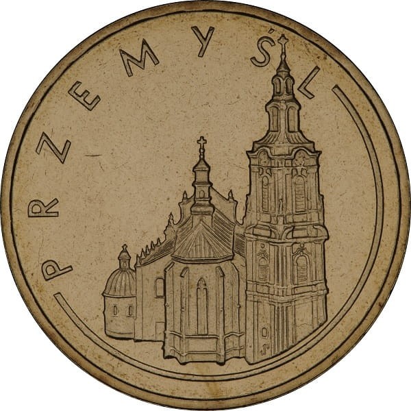 Moneta 2 zł Przemyśl 2007 rewers