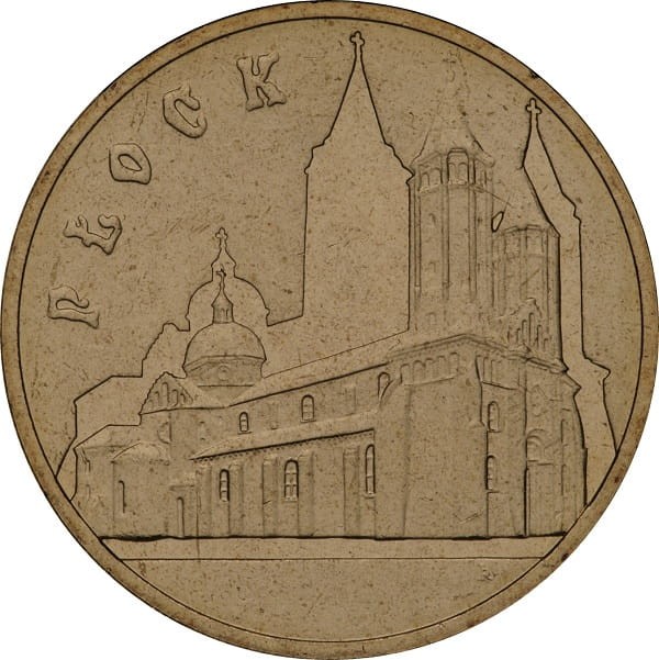Moneta 2 zł Płock 2007 rewers