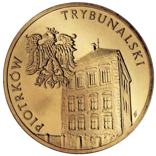 Moneta 2 zł Piotrków Trybunalski 2008 rewers