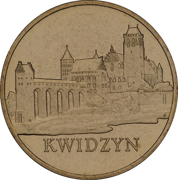 Moneta 2 zł Kwidzyn 2007 rewers