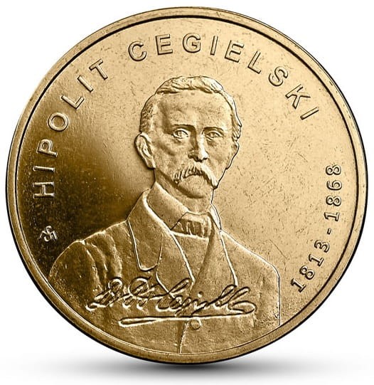 Moneta 2 zł 200 rocznica urodzin Hipolita Cegielskiego 2013 rewers