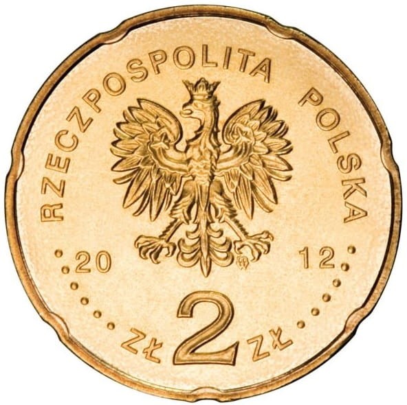 Moneta 2 zł 50-lecie Programu 3 Polskiego Radia 2012 r. awers