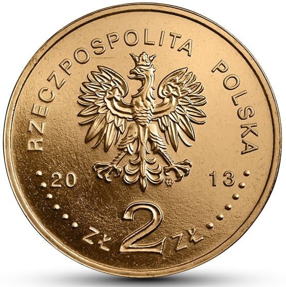 Moneta 2 zł Okręt Transportowo-Minowy Lublin 2013 awers