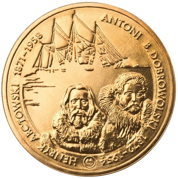 Moneta 2 zł Arctowski Dobrowolski 2007 rewers