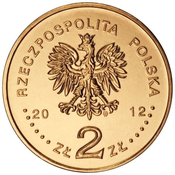 Moneta 2 zł niszczyciel Błyskawica 2012 awers