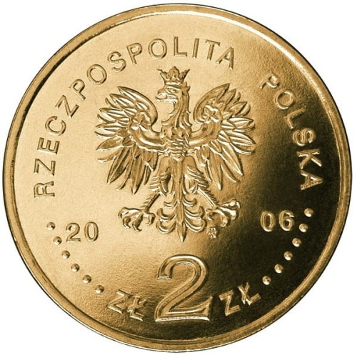 Moneta 2 zł Zimowe Igrzyska Turyn 2006 r. awers