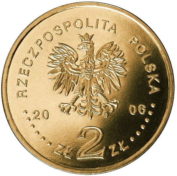 Moneta 2 zł Zimowe Igrzyska Turyn 2006 r. awers