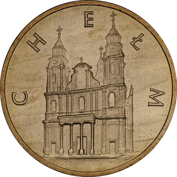 Moneta 2 zł Chełm 2007 rewers