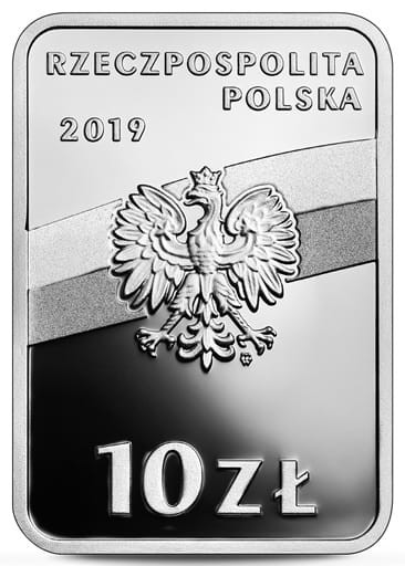 Moneta 10 zł Wojciech Korfanty 2019 r. awers