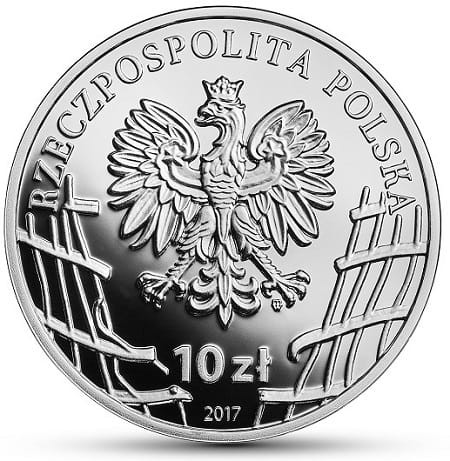 Moneta 10 zł Żołnierze Niezłomni 2017 r. awers