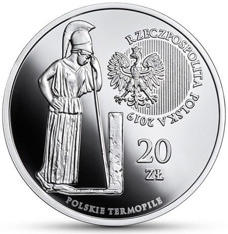 Moneta 20 zł Wizna Polskie Termopile 2017 r. awers
