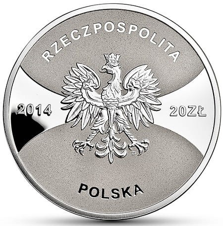 Moneta 20 zł Patrioci 1944 Obywatele 2014 r. awers
