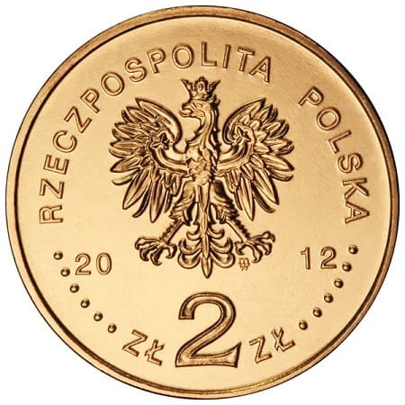 Moneta 2 zł Niszczyciel "Piorun" 2012 r. awers