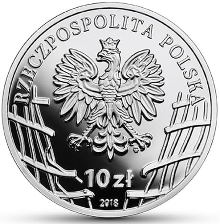 Moneta 10 zł Hieronim Dekutowski "Zapora" 2018 r. awers