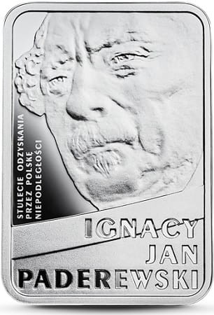 Moneta 10 zł Ignacy Jan Paderewski 2018 rewers