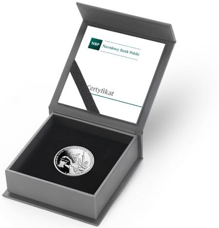 Moneta 10 zł 100-lecie czynu zbrojnego Polonii amerykańskiej 2018 r. box