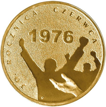 Moneta 2 zł 30 rocznica Czerwca 76 2006 rewers